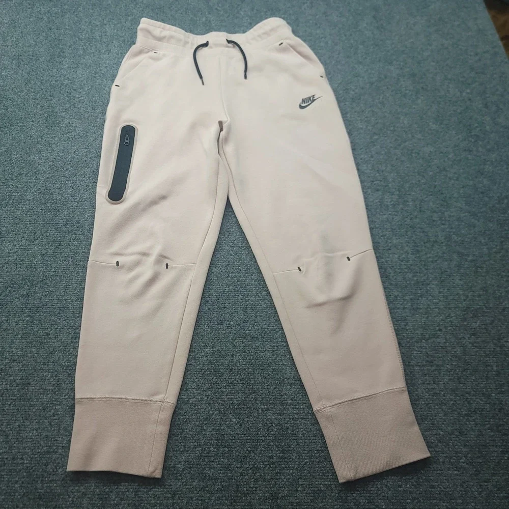 Nike Tech Fleece Joggers Pink Sweatpants CZ2595-601 Womens Size Large
